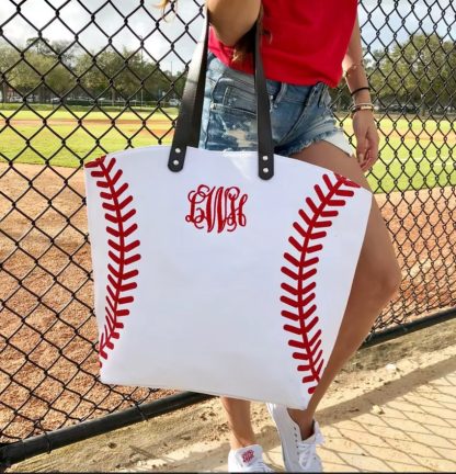 Baseball Game Day Tote Bag