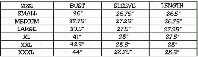 LEOPARD RAGLANS SIZE CHART 2 – Blanks Outlet