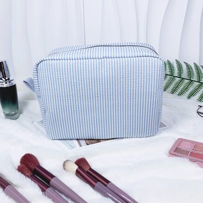 Seersucker Cosmetic Bags