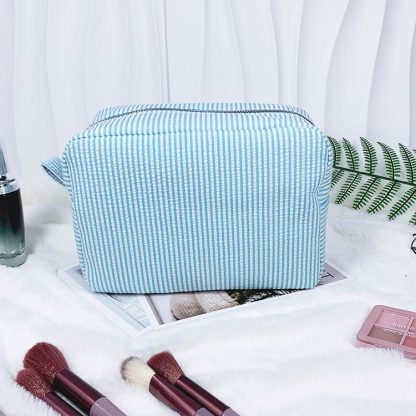 Seersucker Cosmetic Bags