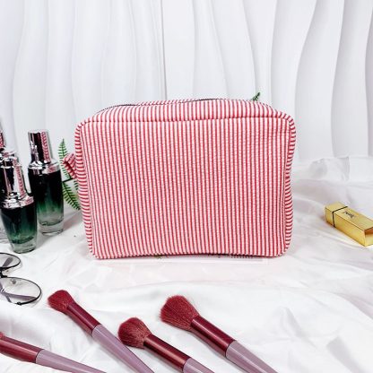 Seersucker Cosmetic Bags