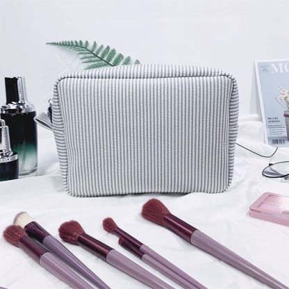 Seersucker Cosmetic Bags