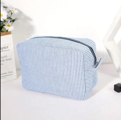 Seersucker Cosmetic Bags