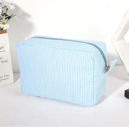 Seersucker Cosmetic Bags