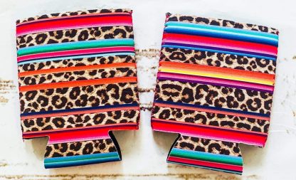 taylor s tees more accessories serape stripes cheetah print regular size koozie can holders