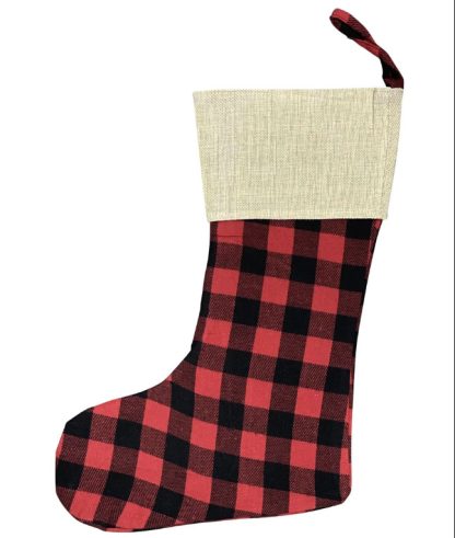 Red & Black Buffalo Plaid Christmas Stockings