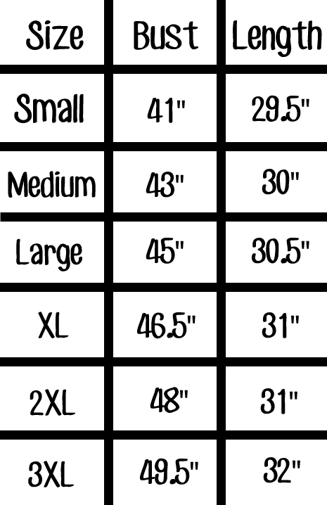 striped cardigans – short size chart – Blanks Outlet