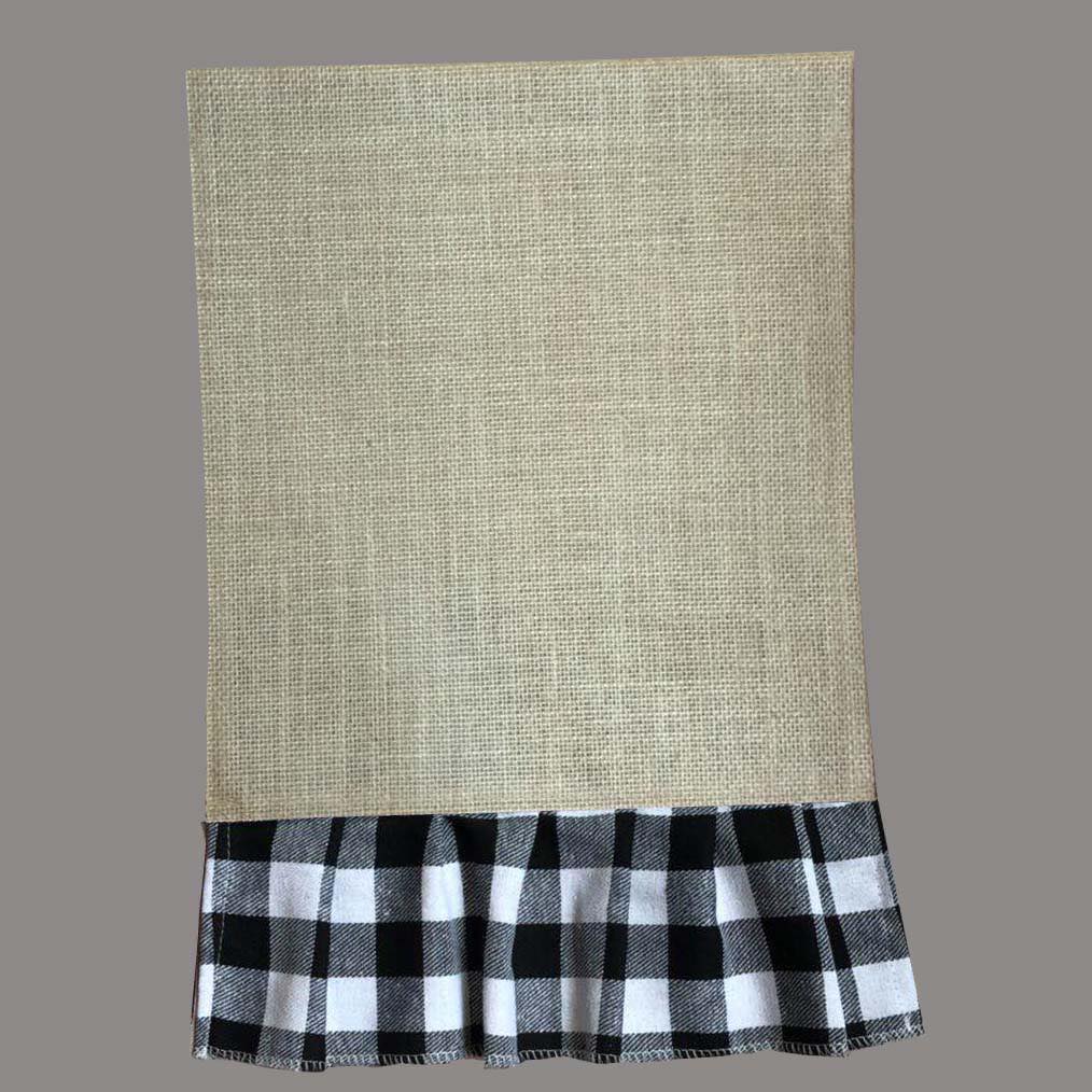 Plaid Ruffle Burlap Flags – Blanks Outlet