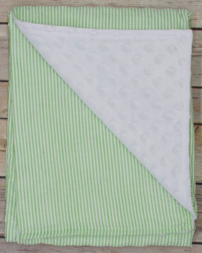 green lime seersucker baby blankets