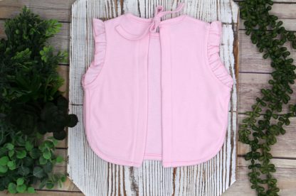 pink apron back