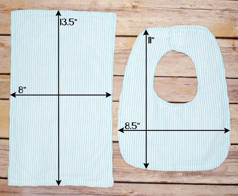 Bib & Burp Cloth Sets Gingham Blanks Outlet