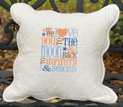 white heirloom quilted pillow cover blanks