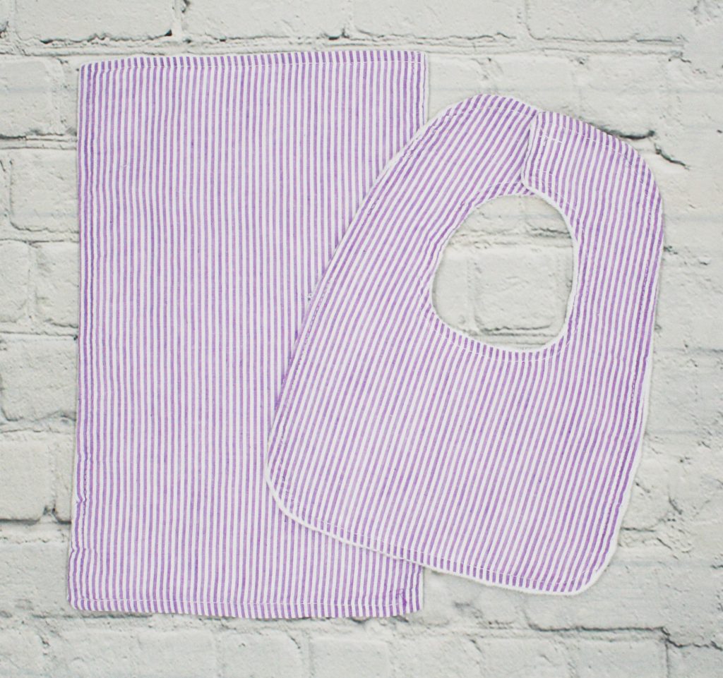 Bib & Burp Cloth Sets Seersucker Blanks Outlet