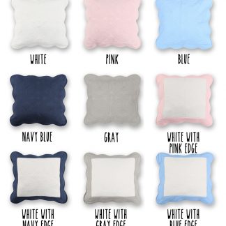 9 colors quilted pillow cover blanks