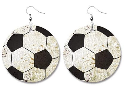soccer earrings