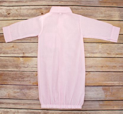 Blank Pink Seersucker Baby Gowns