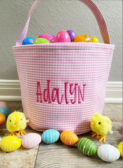 Gingham Easter Buckets