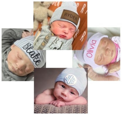 Newborn Beanie Hat & Mitten Sets